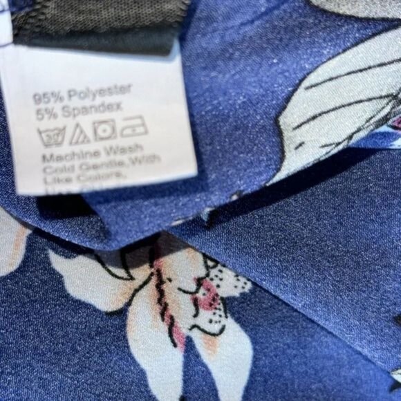 Shein Curve 3XL Floral Lace Dress White & Navy - Picture 4 of 10